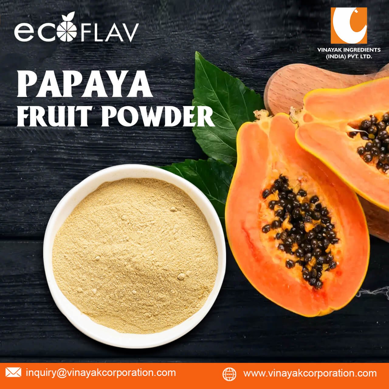 Spray Dried Papaya Powder – Vinayak Ingredients India Private Limited.
