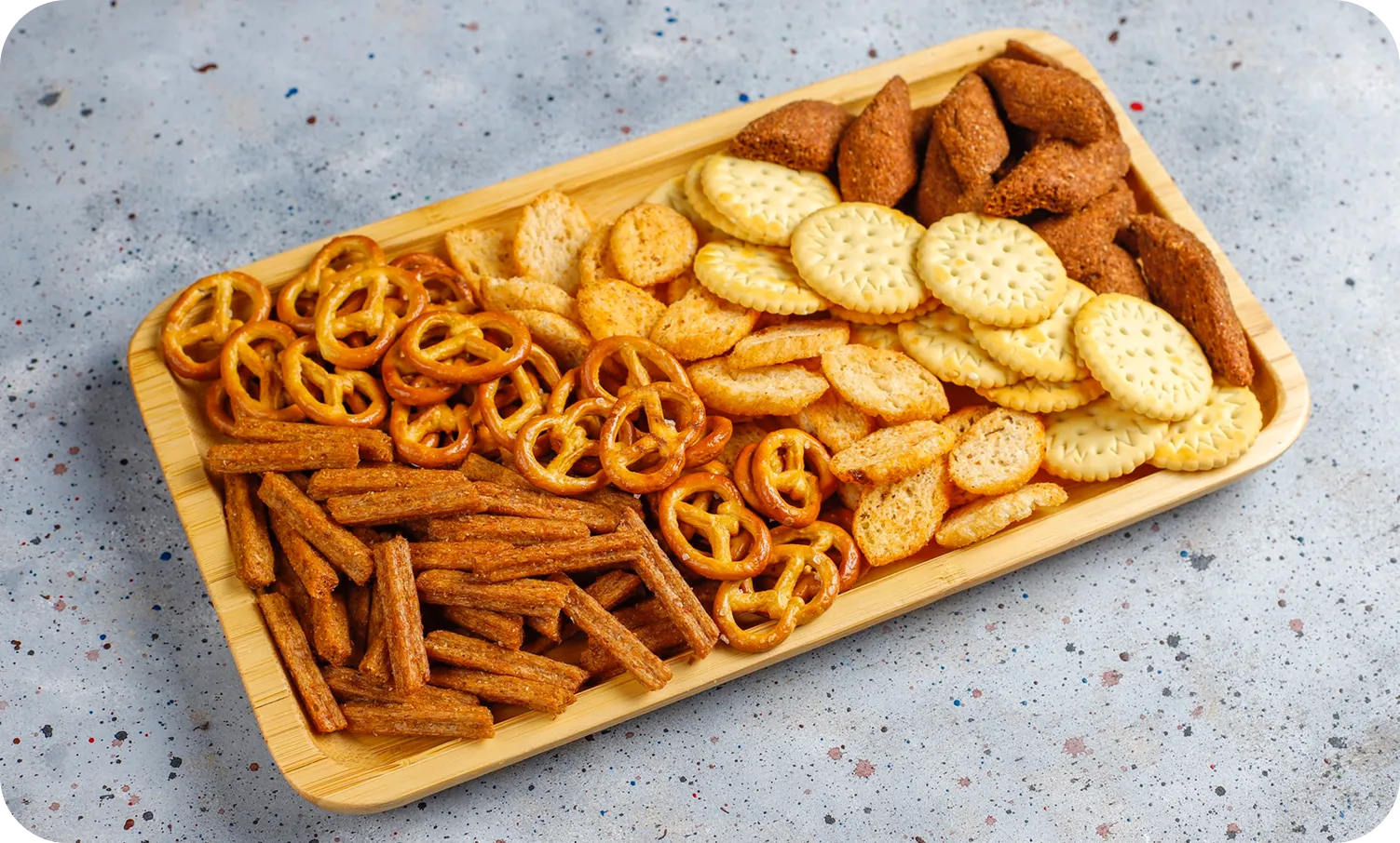 Savory snack products